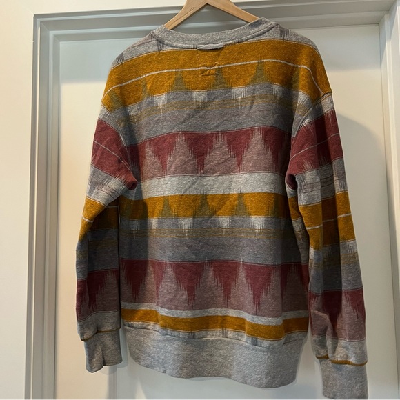 Prana Aztec Print Crewneck Sweatshirt Size Medium - Picture 2 of 9
